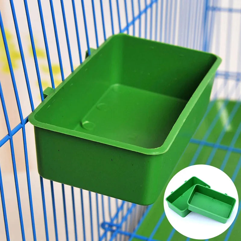 1pc Bird Water Bath Tub – Hanging Pet Bird Bowl for Parrots, Parakeets, and Small Birds. Ideal for Birdcages and Pet Bird Accessories