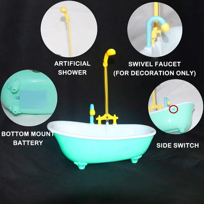 Automatic Parrot Intelligent Bath – Blue Plastic Bird Shower Bathtub for Parakeets, Cage Accessory, and Household Supplies