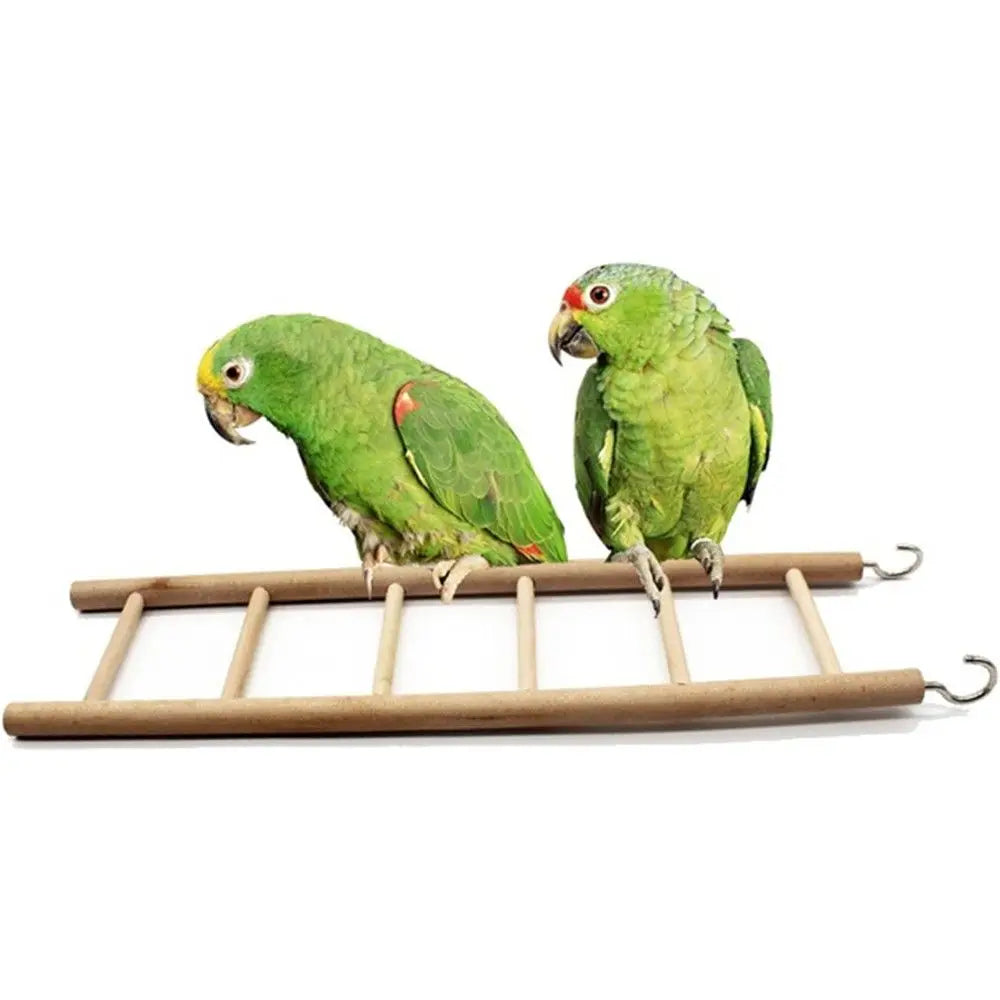 DIY Handcrafted Birdcage Wood Parrot Climbing Ladder – Hamster Toy and Bird Supplies