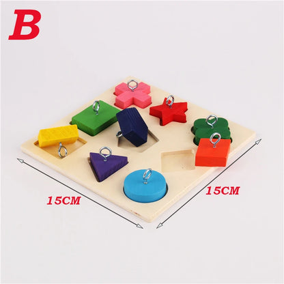 Wooden Bird Parrot Toy – Interactive Training Block Puzzle DIY Educational Pet Toy