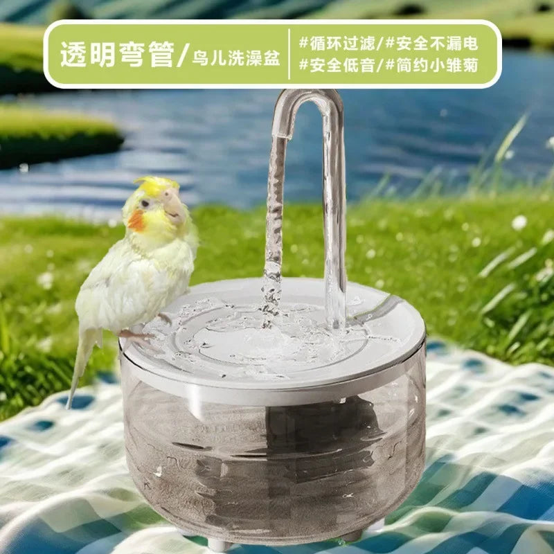 Automatic Bird Bath – Large Tub for Parrots, Budgies, Starlings, Phoenix & Peony Birds | Bird Bath Supplies & Toys