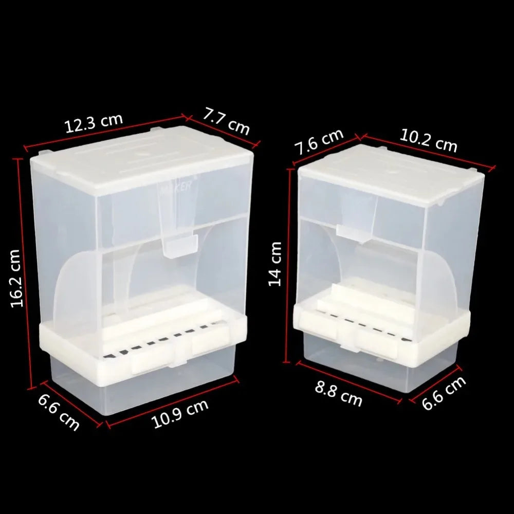 Automatic Bird Feeder – Splash-Proof, Removable Container for Parrot Cages | Ideal for Starlings, Budgies, and Peony Parrots