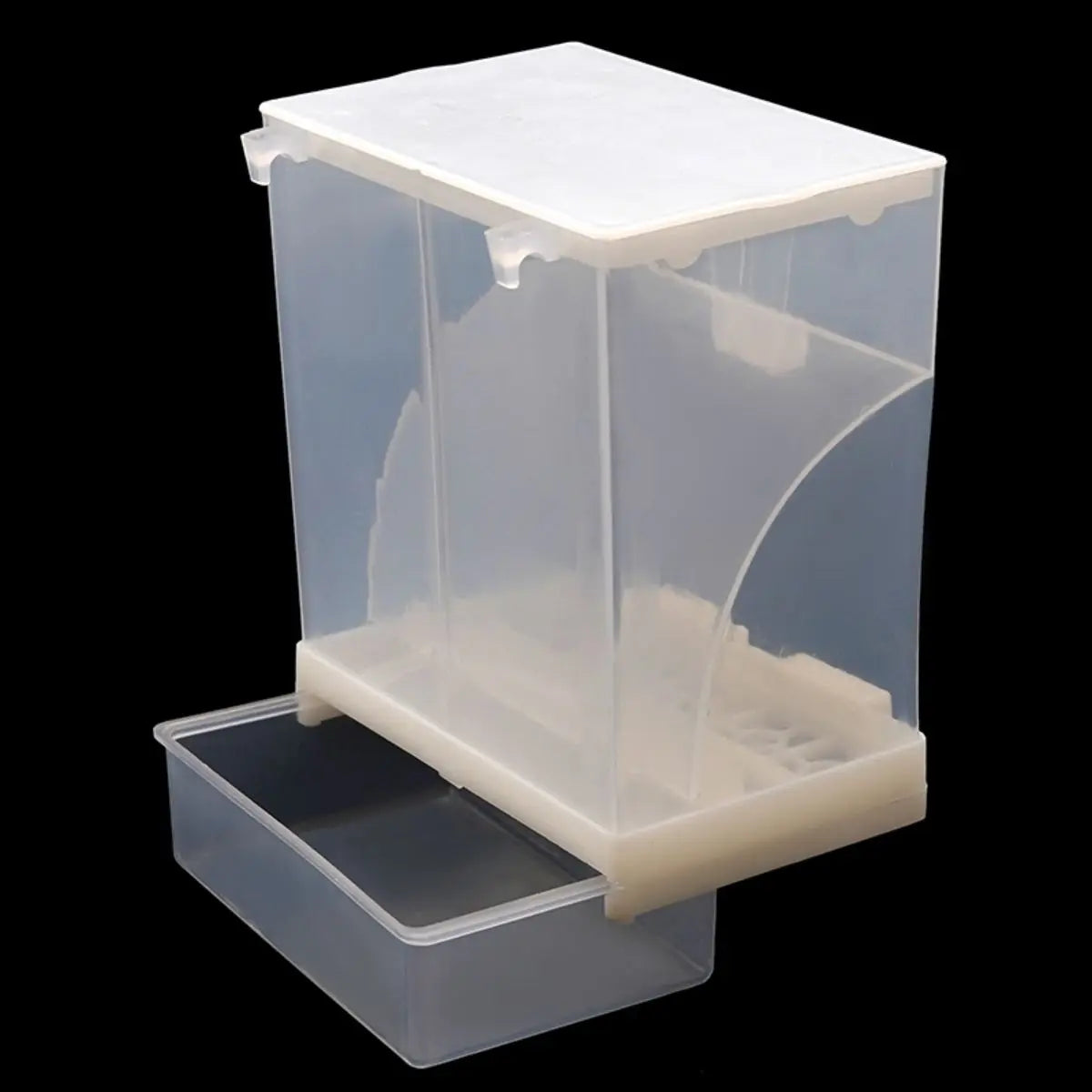 Automatic Bird Feeder – Splash-Proof, Removable Container for Parrot Cages | Ideal for Starlings, Budgies, and Peony Parrots