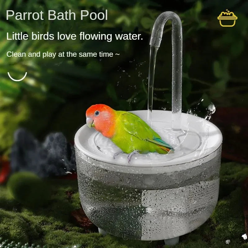 Automatic Bird Bath – Large Tub for Parrots, Budgies, Starlings, Phoenix & Peony Birds | Bird Bath Supplies & Toys